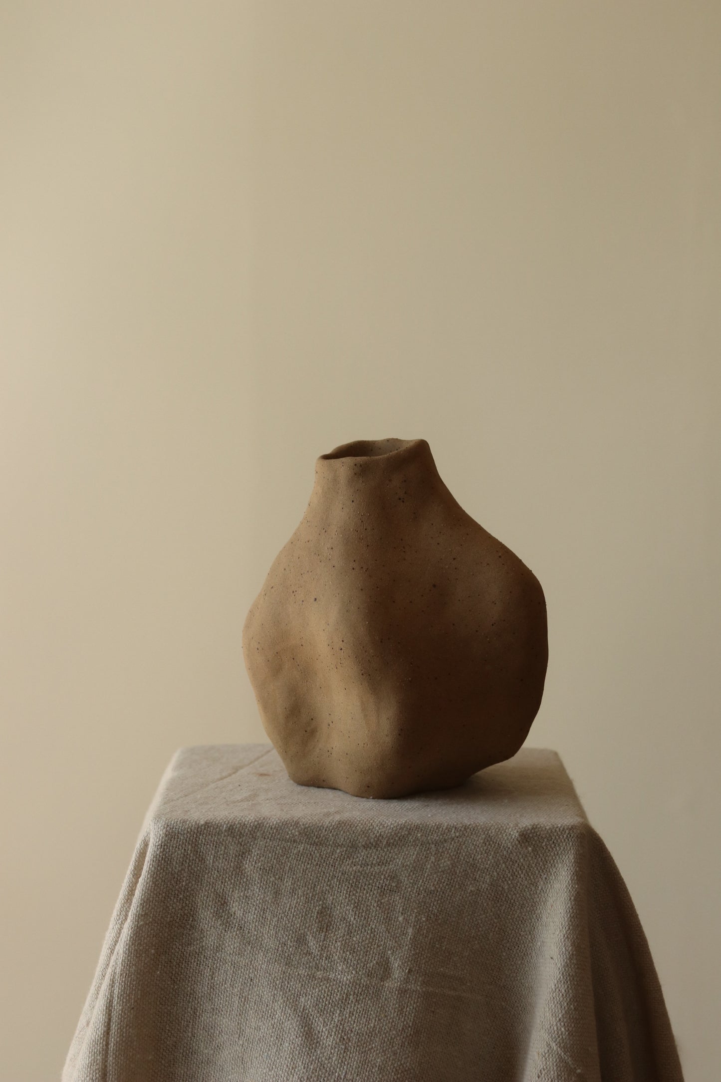 6" Gathered Earth Sculptural Vessel