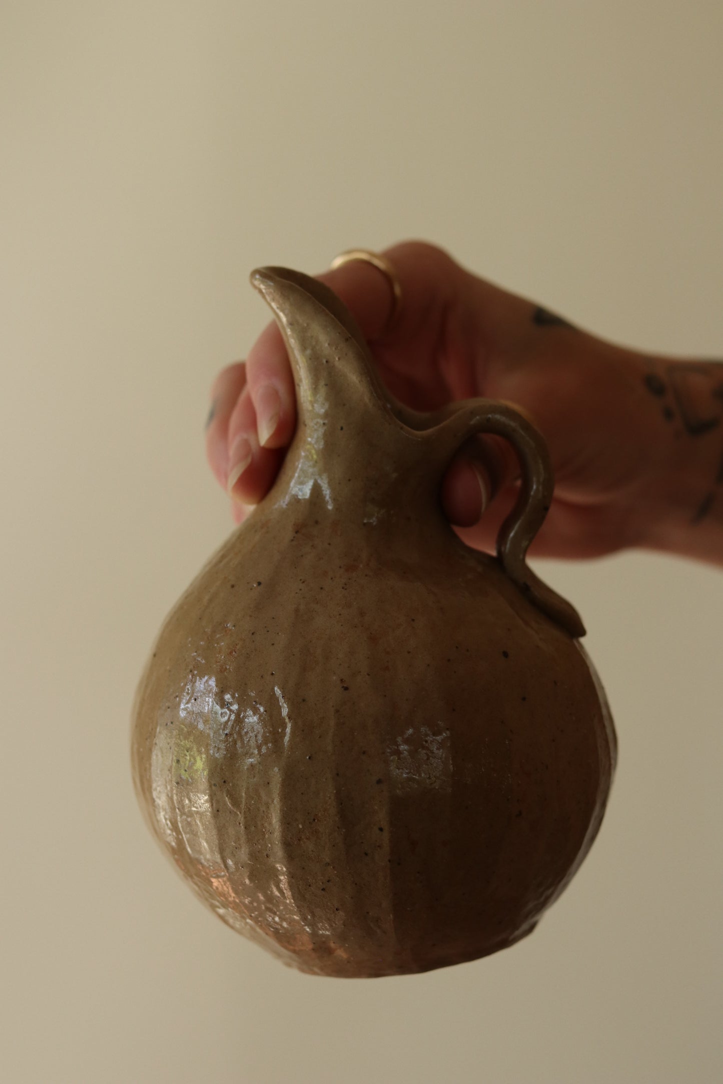 6.5" Gathered Earth Vessel