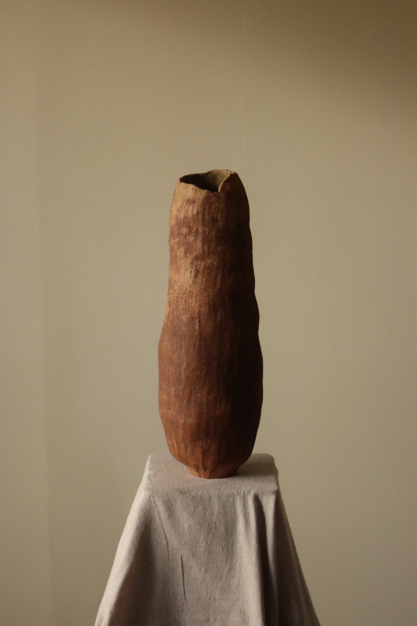 17" Gathered Earth Vessel